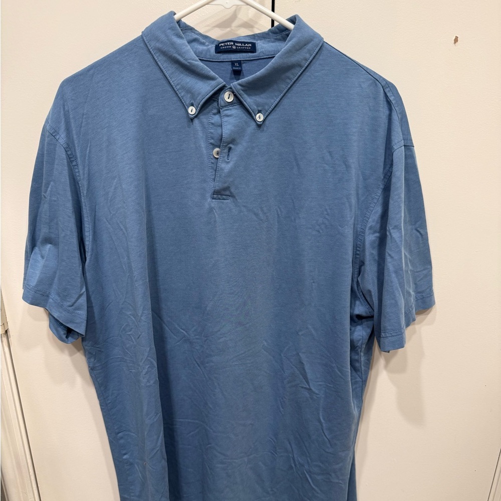 Peter Millar Crown Classic Blue Polo Shirt
